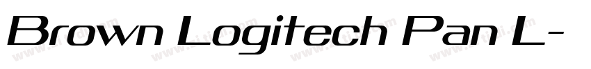 Brown Logitech Pan L字体转换